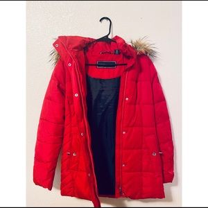 Tommy Hilfiger red winter coat